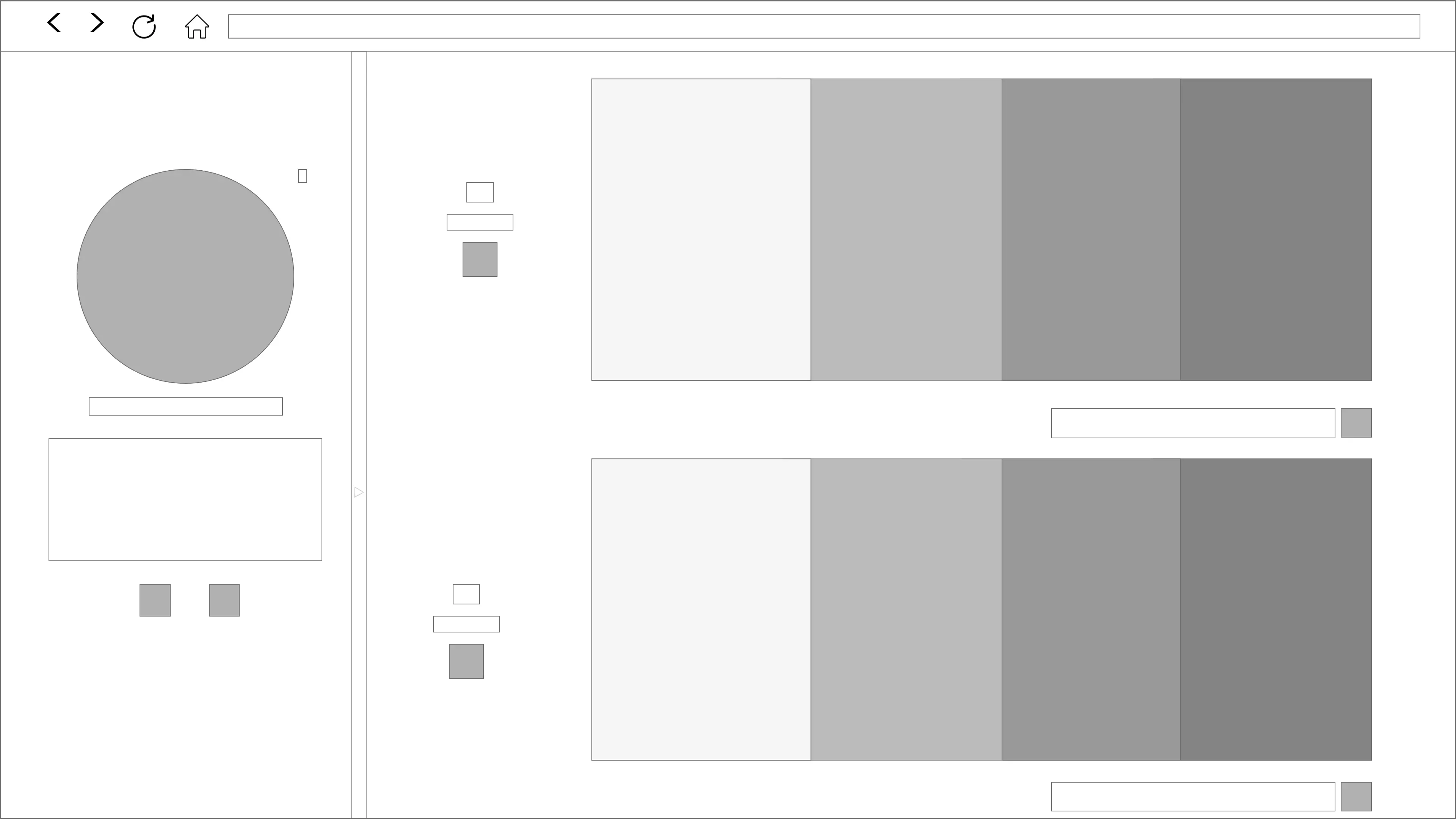 wireframe página interior